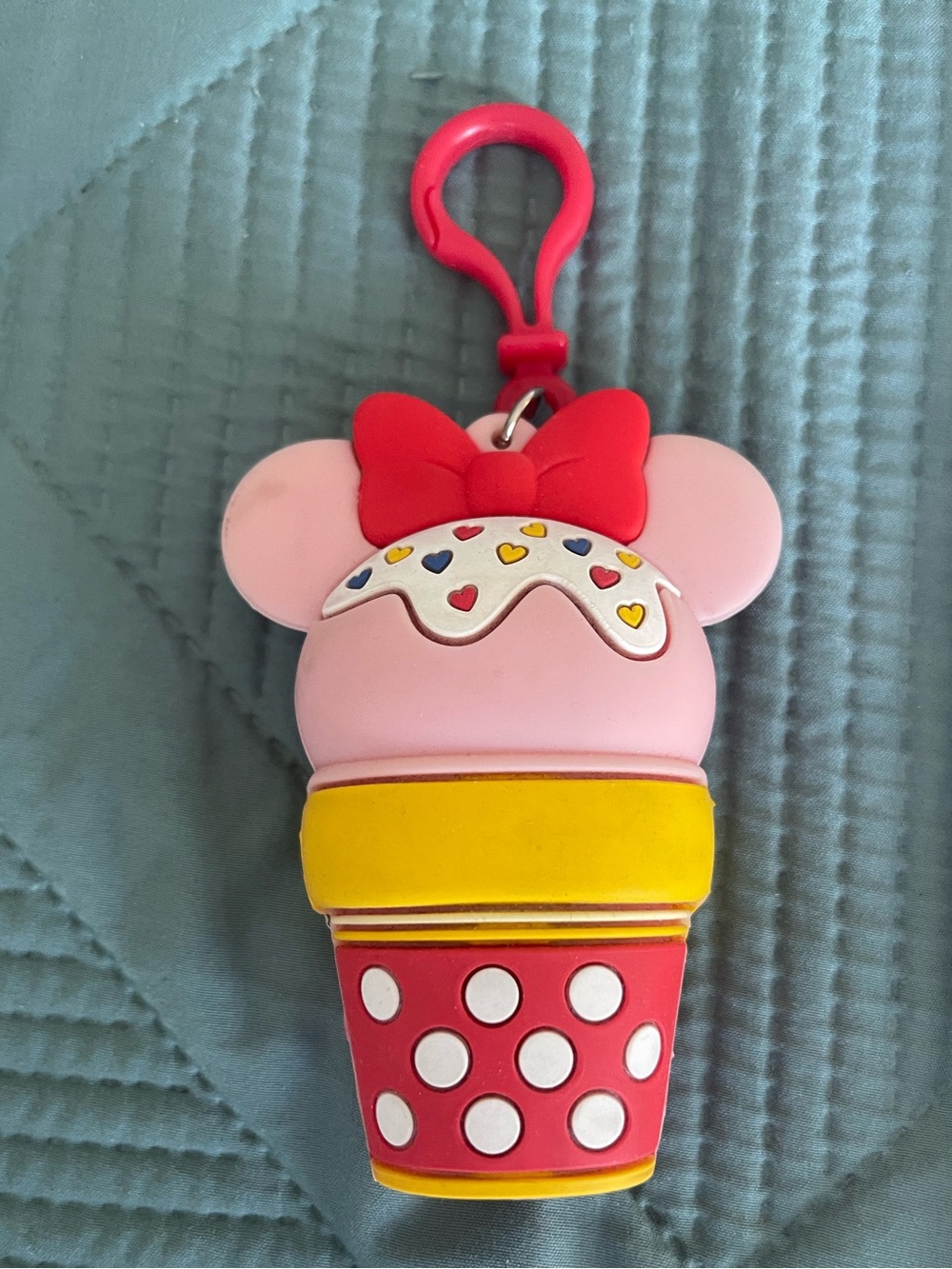 Disney-Minnie mouse ice cream shaped hand sanitizer holder